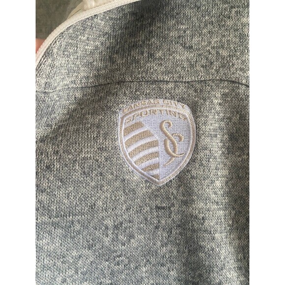 Columbia Canyon Point Sweater Fleece FZ Chalk Womens XL Kansas City Sporting NWT - Picture 2 of 12